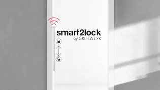 PLANEO smart2lock: Ungestört per Knopfdruck – Privatsphäre für Räume mit Schiebetüren mit komfortabler 1-Hand-Bedienung.